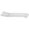 Ekena Millwork WM49 - 3"H x 2 1/8"P x 3 5/8"F x 96"L Crown Moulding, PVC WM49X96SWPV